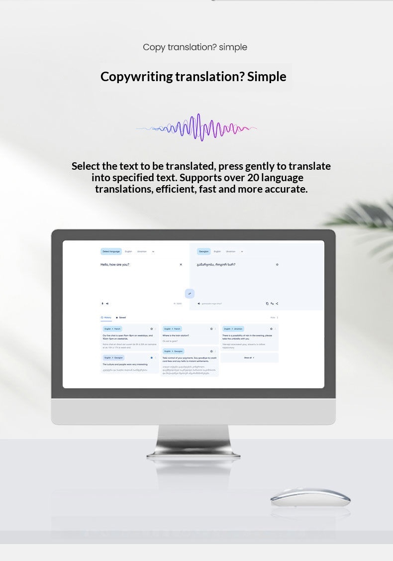 Digitex Digitex Forerunner AI Typing Mouse Wireless Bluetooth Smart Input Translation Rechargeable Office Silent Voice Control_voghion.com