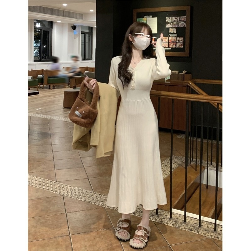 girl Black Collar Knitted Sweater Women, Suitable Spring, Autumn, And Winter, Can Be Paired With A Coat, Base Layer Design,_voghion.com