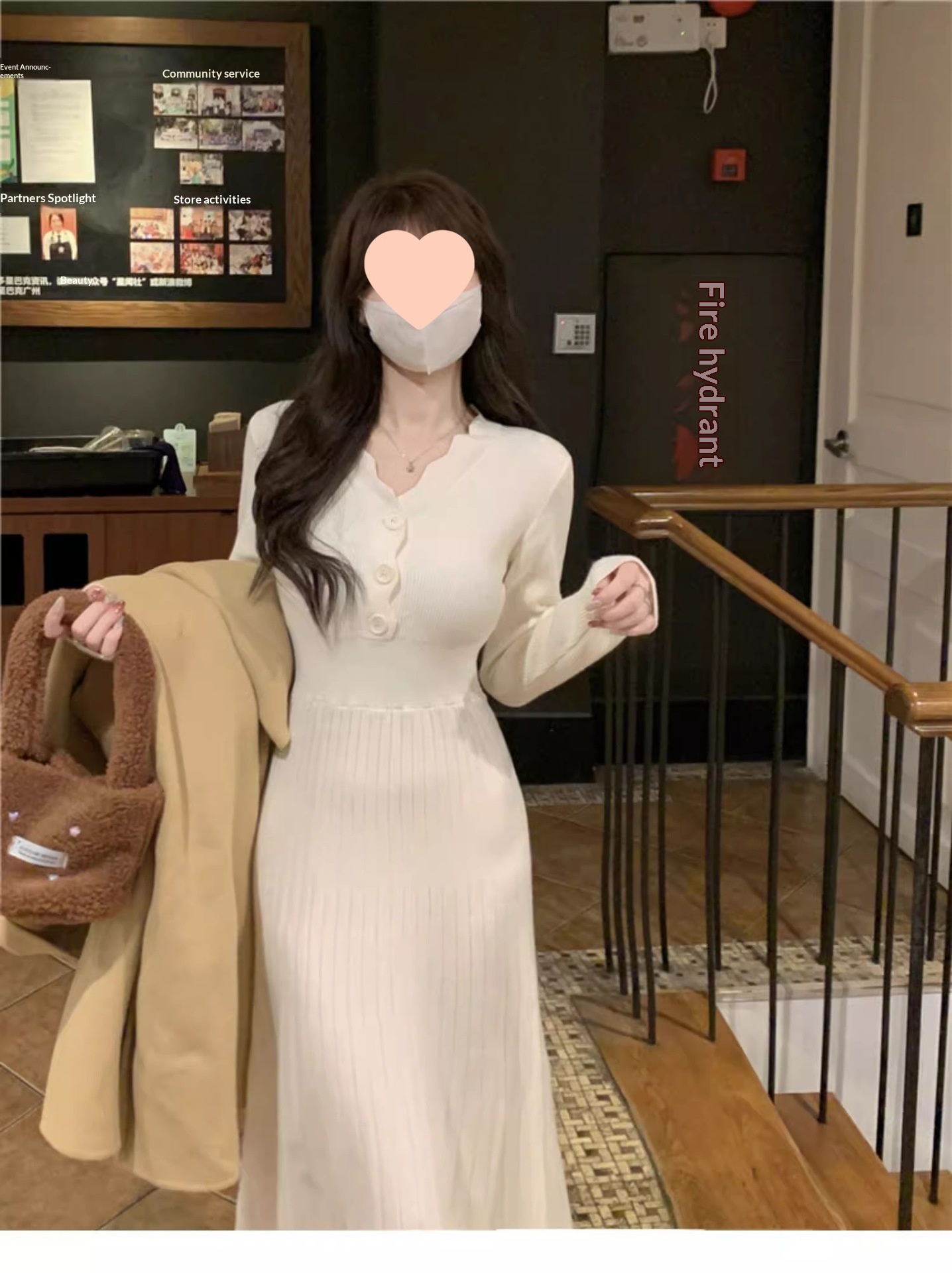 girl Black Collar Knitted Sweater Women, Suitable Spring, Autumn, And Winter, Can Be Paired With A Coat, Base Layer Design,_voghion.com