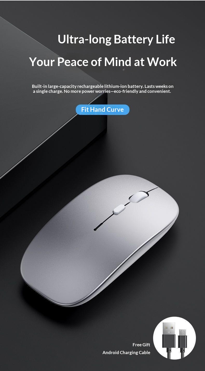 Digitex Digitex Mouse Wireless Bluetooth Silent Rechargeable Desktop Computer Laptop Tablet Office Gaming Universal Lightweight_voghion.com