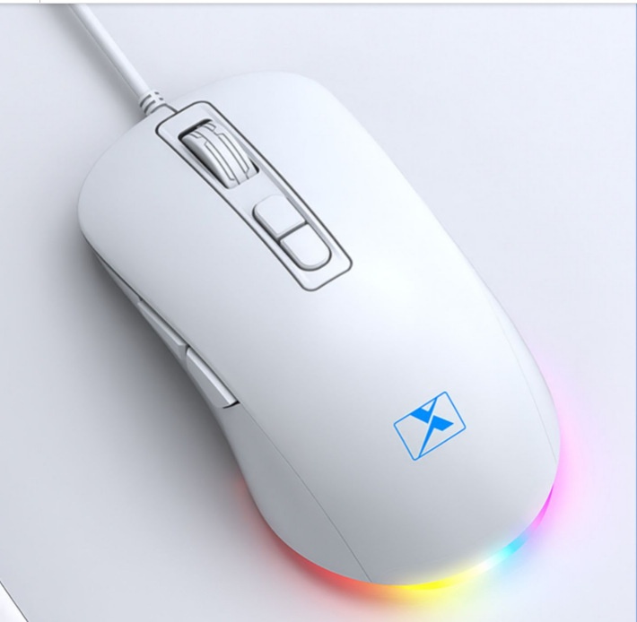 Digitex Xinmeng 383B Mechanische, kabelgebundene Gaming-Maus mit variabler Geschwindigkeit und 7D-Technologie, leuchtend und ergonomisch_voghion.com