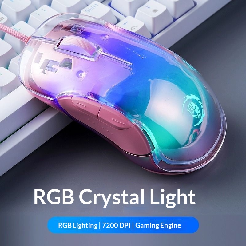 Digitex Digitex Compatible With G702 Gaming Mouse Wired Laptop Desktop Computer RGB Fully Transparent Backlit Office_voghion.com