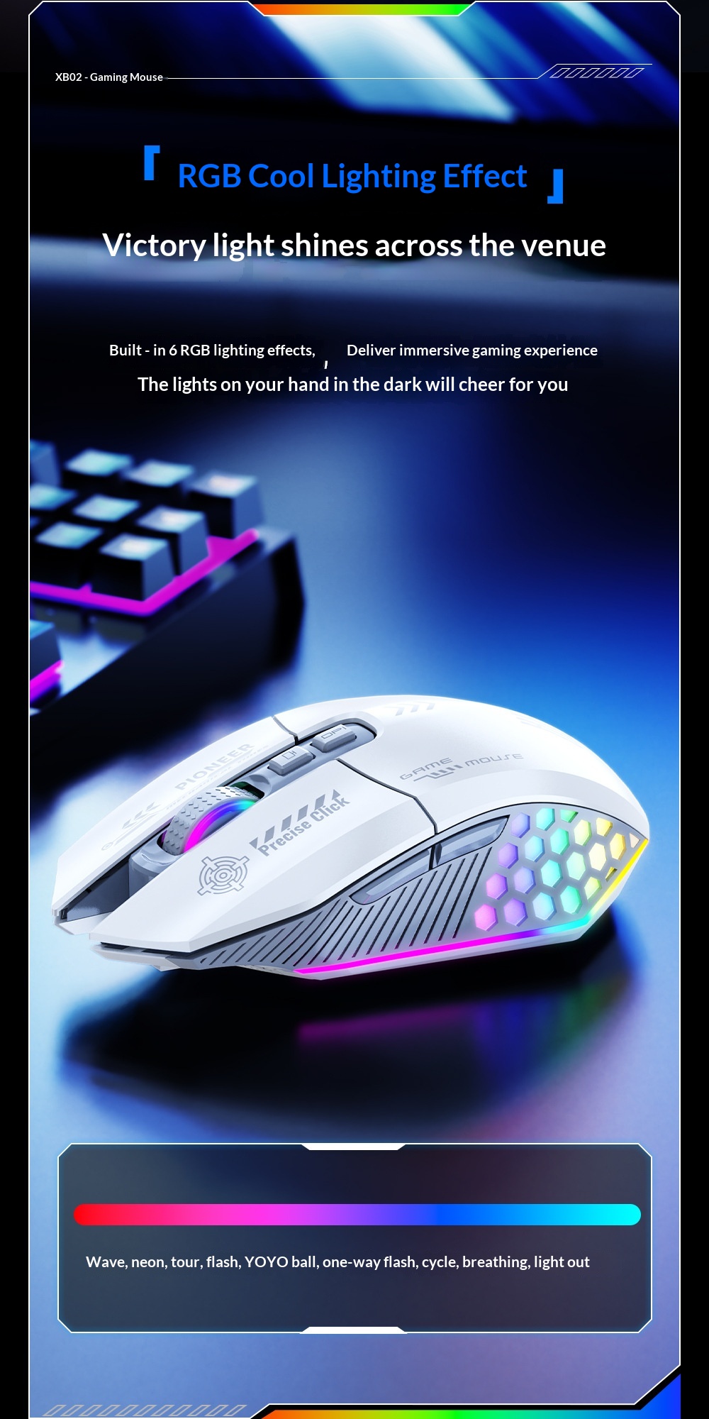 Mouse da gioco Digitex Digitex con cavo, wireless, Bluetooth, tripla modalità, e-sport, computer, ufficio, programmazione, modalità privata, USB, desktop_voghion.com
