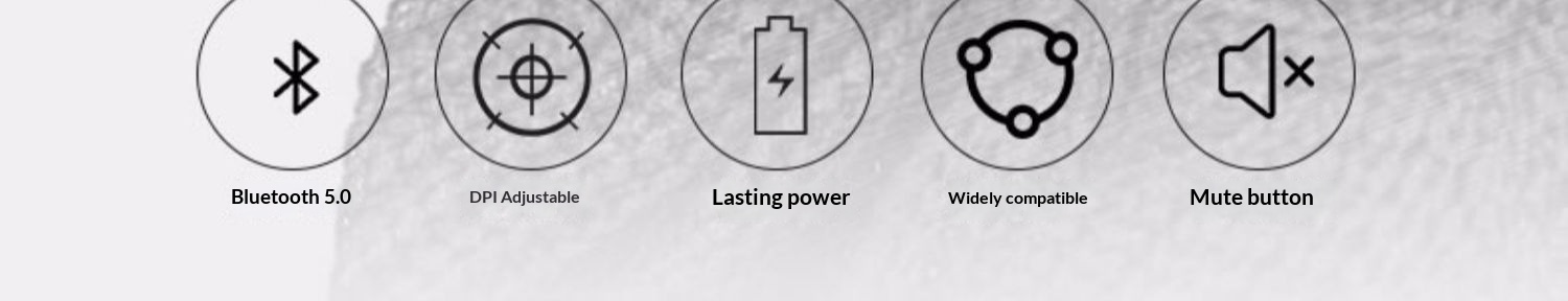 Digitex Digitex BOW Bluetooth Dual-Mode Wireless Mouse Silent Rechargeable Compatible With IPad Tablet Phone Three-Mode Ergonomic Design_voghion.com