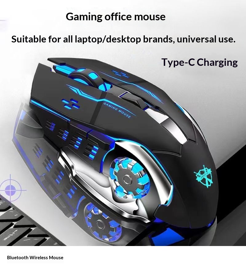 Digitex Digitex Bluetooth Wireless Mouse Type-C Charging, Compatible With Laptop, Desktop, Tablet, Mobile Phone, Gaming, Office, USB_voghion.com