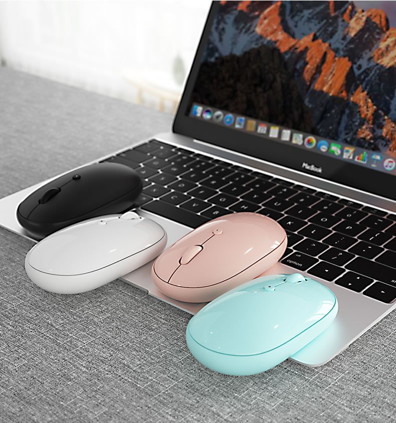 Digitex Digitex BOW Bluetooth Dual-Mode Wireless Mouse Silent Rechargeable Compatible With IPad Tablet Phone Three-Mode Ergonomic Design_voghion.com