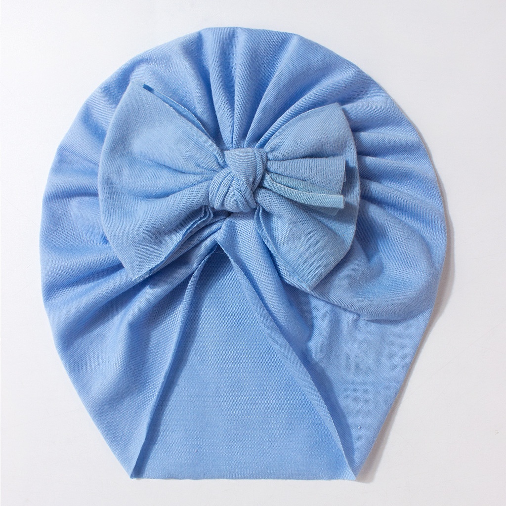 Novo gorro infantil de verão com laço, cor sólida e design fofo._voghion.com