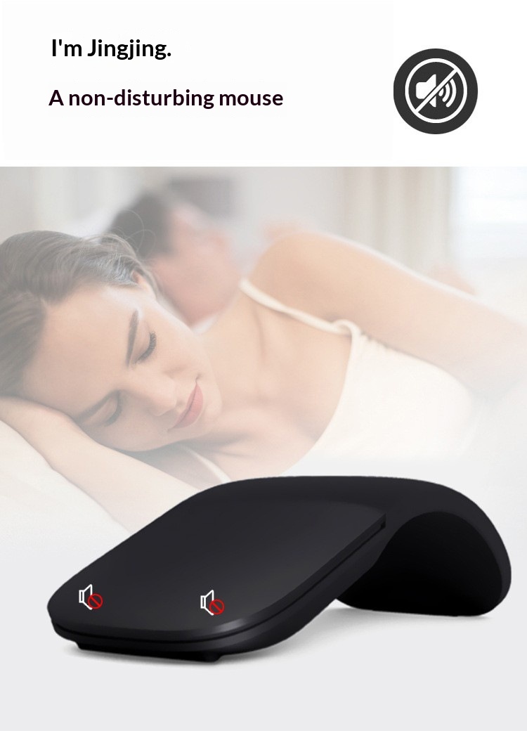 Digitex Digitex In Stock Silent Wireless Bluetooth Second Generation Soft Folding Mouse Touch Control ARC Universal For Computer Tablet_voghion.com