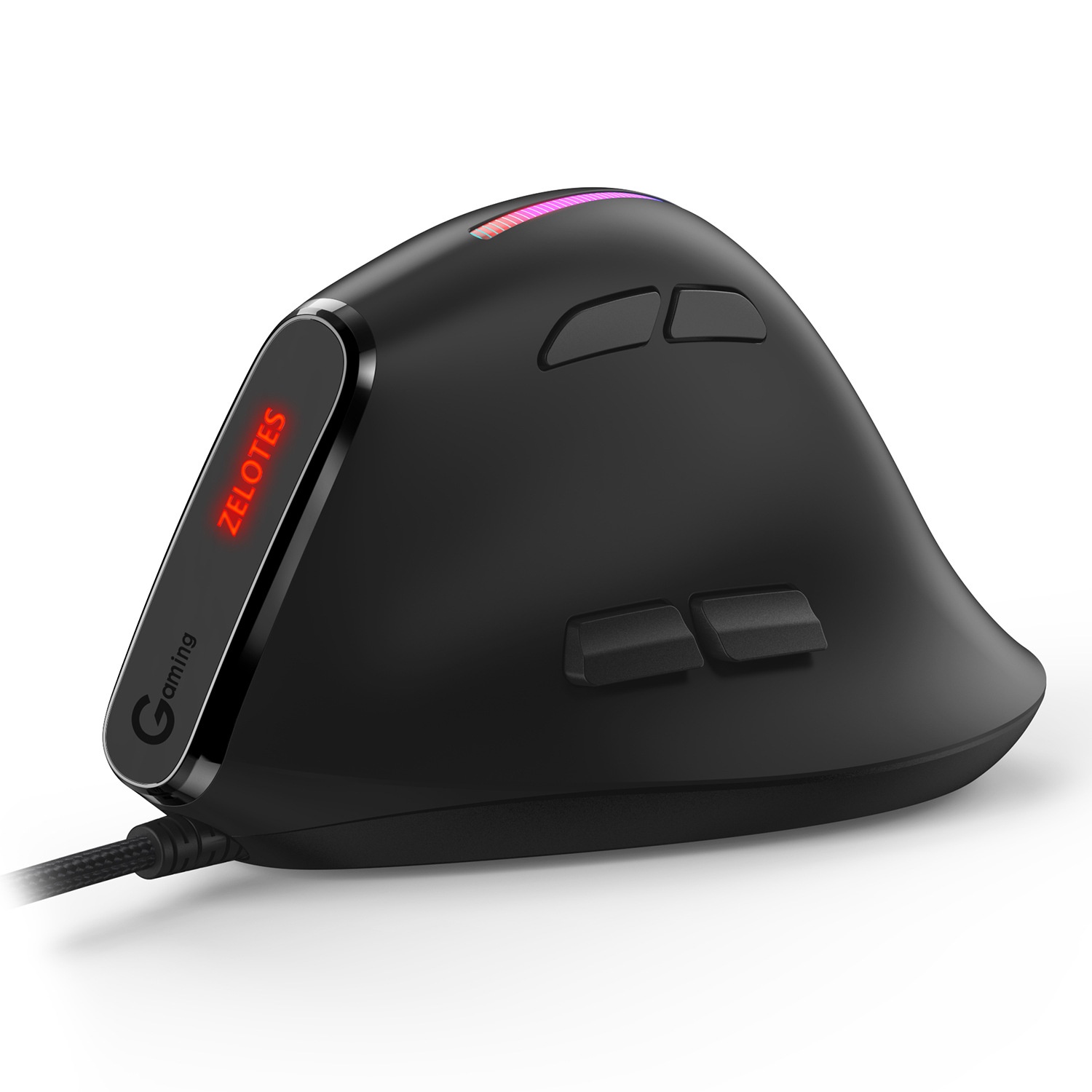 Digitex Digitex ZELOTES Master T50 RGB Vertical Grip Ergonomic Programming Gaming Wired Mouse For Laptop_voghion.com