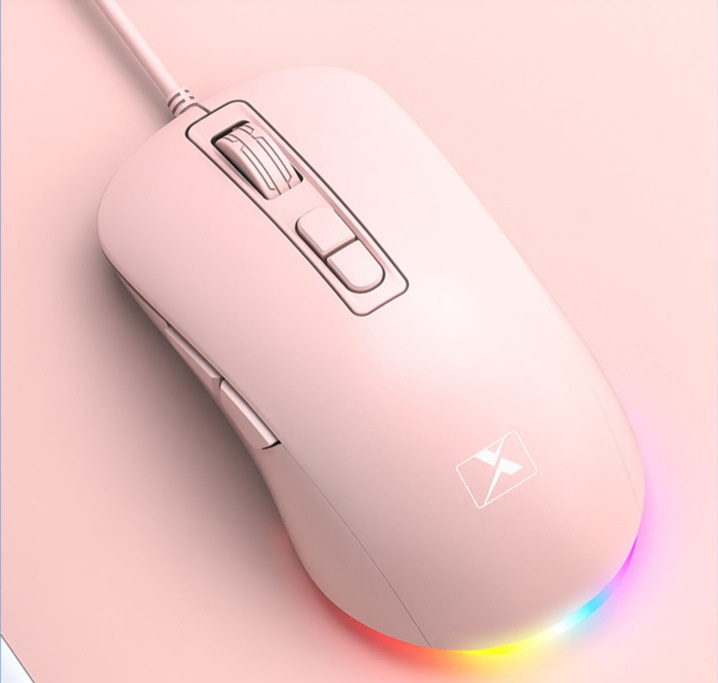 Digitex Xinmeng 383B Mechanische, kabelgebundene Gaming-Maus mit variabler Geschwindigkeit und 7D-Technologie, leuchtend und ergonomisch_voghion.com