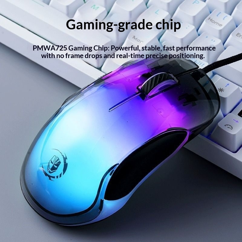 Digitex Digitex Compatible With G702 Gaming Mouse Wired Laptop Desktop Computer RGB Fully Transparent Backlit Office_voghion.com
