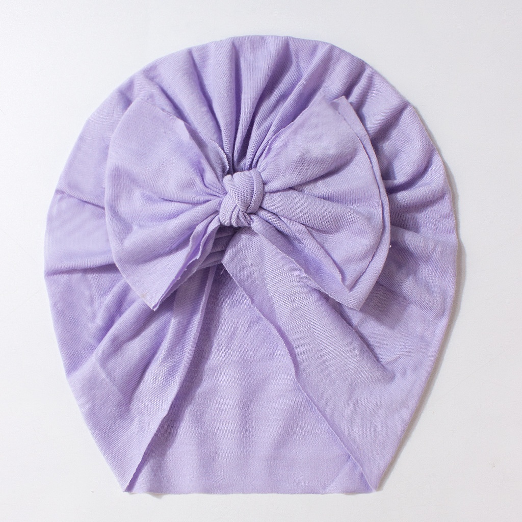 Novo gorro infantil de verão com laço, cor sólida e design fofo._voghion.com