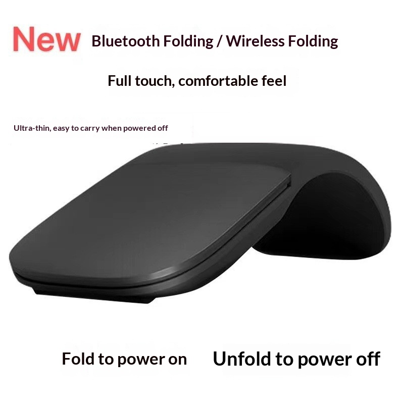 Digitex Digitex In Stock Silent Wireless Bluetooth Second Generation Soft Folding Mouse Touch Control ARC Universal For Computer Tablet_voghion.com
