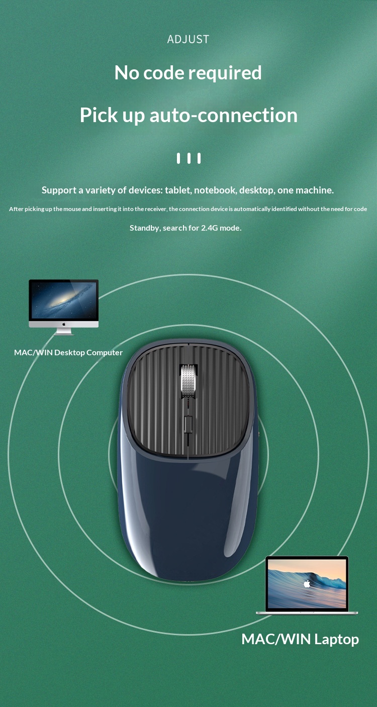 Digitex 125 Auflösung, wiederaufladbare, kabellose 2,4-GHz-Maus mit USB-C-Anschluss, ergonomisch und leise fürs Büro_voghion.com