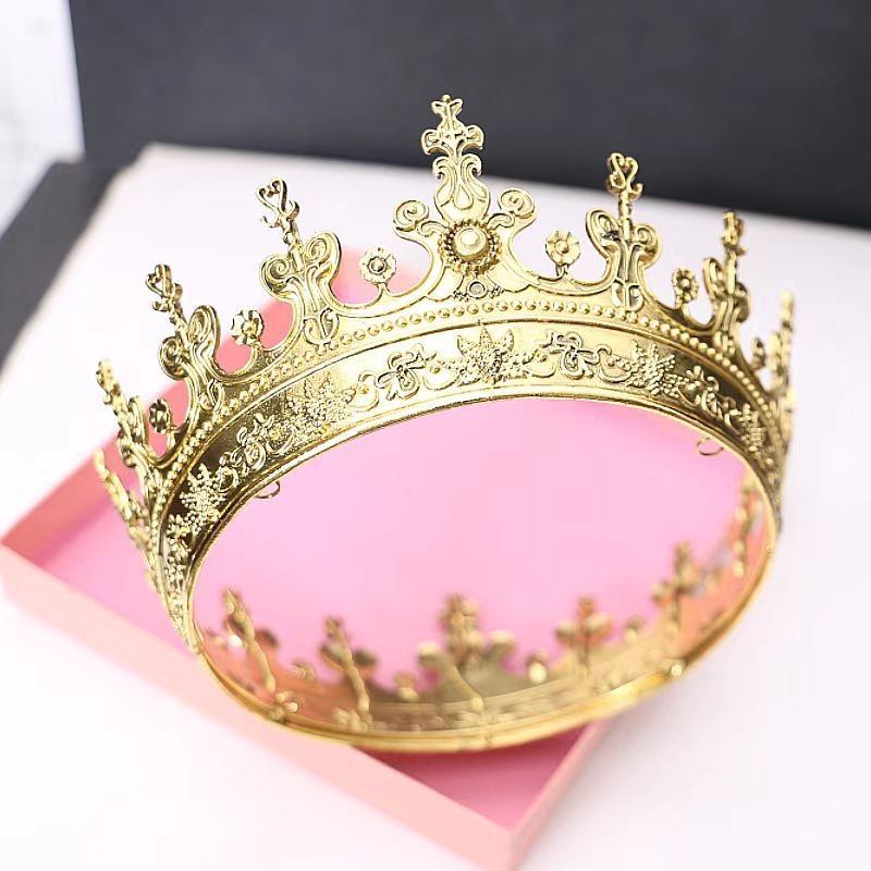 Lillian Cross-Border – Bestseller: Herren-Haarschmuck im Queen-Stil, Tiara, Braut-Kopfschmuck, Unisex-Dekorationskrone, europäisch und amerikanisch_voghion.com