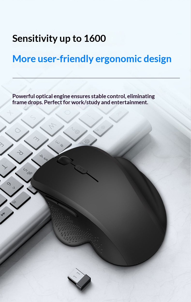 Digitex Digitex X4 Private Model Wireless Bluetooth Mouse Rechargeable Dual Mode Export Vertical Ergonomic_voghion.com