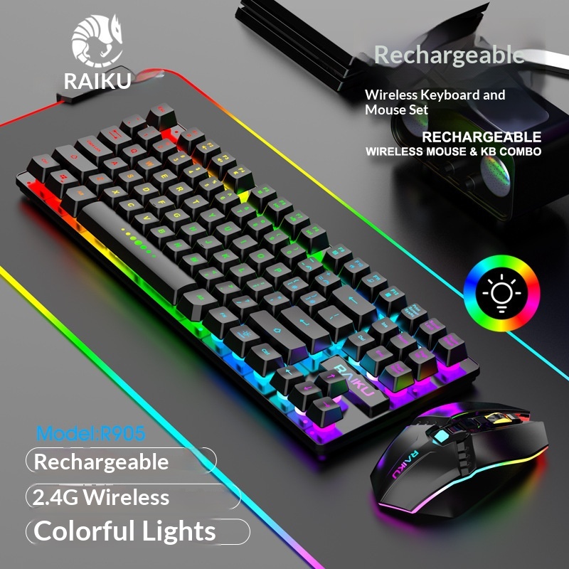 Digitex Digitex RAIKU R905 Wireless Charging Gaming Illuminated Keyboard And Mouse Set_voghion.com