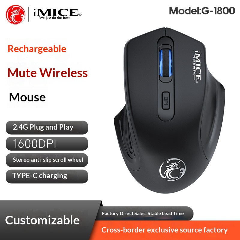 Digitex IMICE – Direkt vom Hersteller – Grenzüberschreitender Versand – 2,4 GHz, Einzelmodus, wiederaufladbar, leise, 4-Tasten, kabellose Gaming-Maus, USB-C_voghion.com