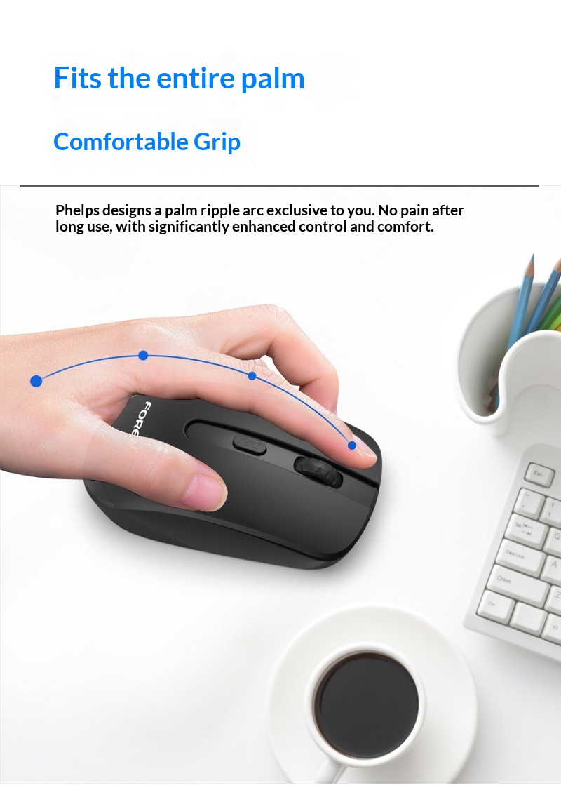 Digitex Digitex FV180 Wireless Optical Business Office Lightweight Power Saving Computer Notebook Home Portable Silent Mouse_voghion.com