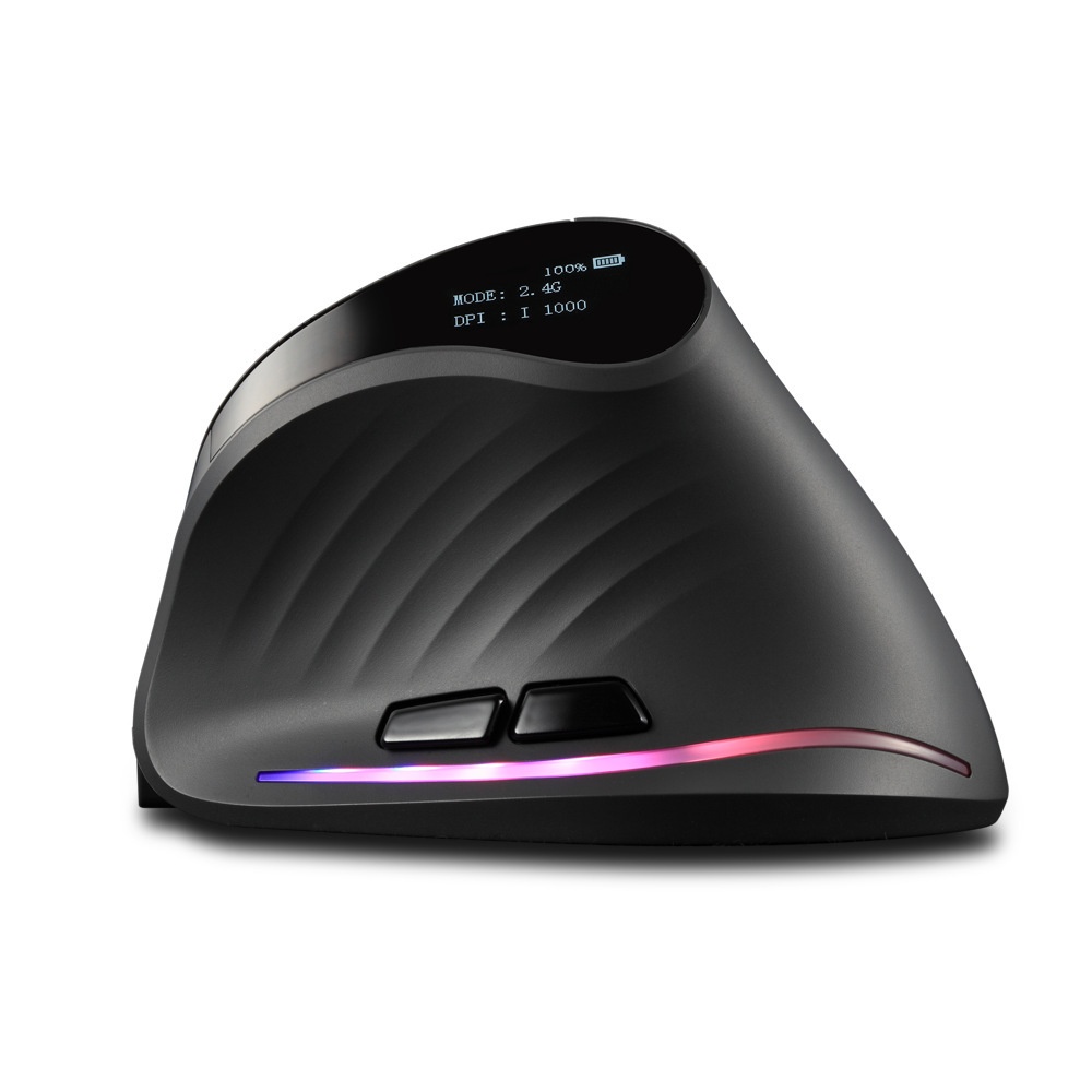 Digitex Digitex ZELOTES Display Wireless Silent RGB Programming Vertical Ergonomic Mouse F-35C_voghion.com