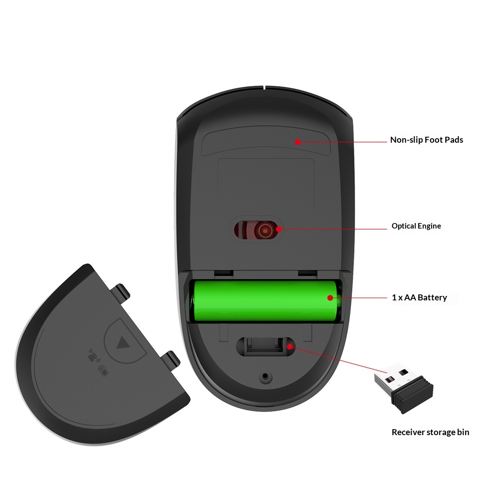 Digitex Digitex Wireless Silent 2.4G Laptop Bluetooth Rechargeable Home Office Mouse Wholesale Customization_voghion.com