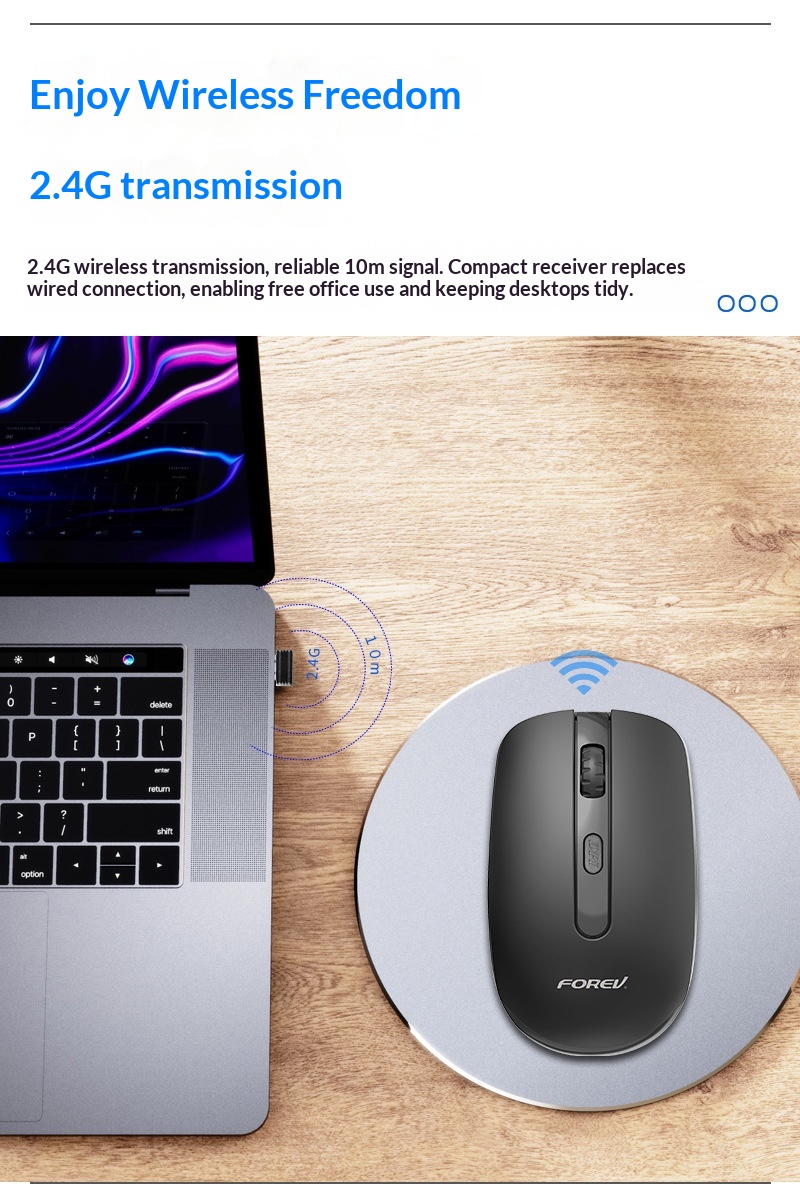 Digitex Digitex FV180 Wireless Optical Business Office Lightweight Power Saving Computer Notebook Home Portable Silent Mouse_voghion.com
