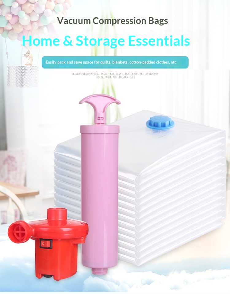 Lillian Single Pack Large Vacuum Compression Quilt Clothes Packing Organizer Dustproof Storage Bag_voghion.com