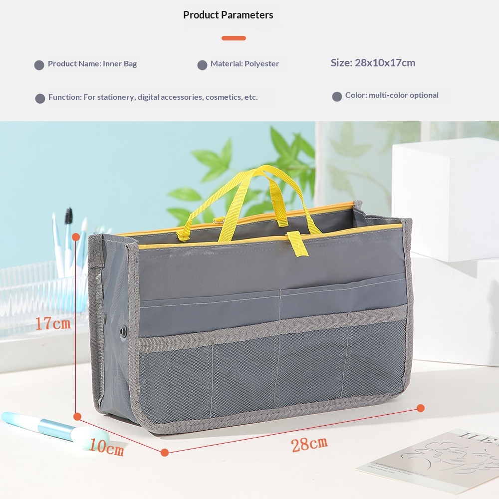 Lillian Portable Lightweight Large Capacity Makeup Double Zipper Thickened Toiletry Multi-Functional Data Cable Storage Bag_voghion.com