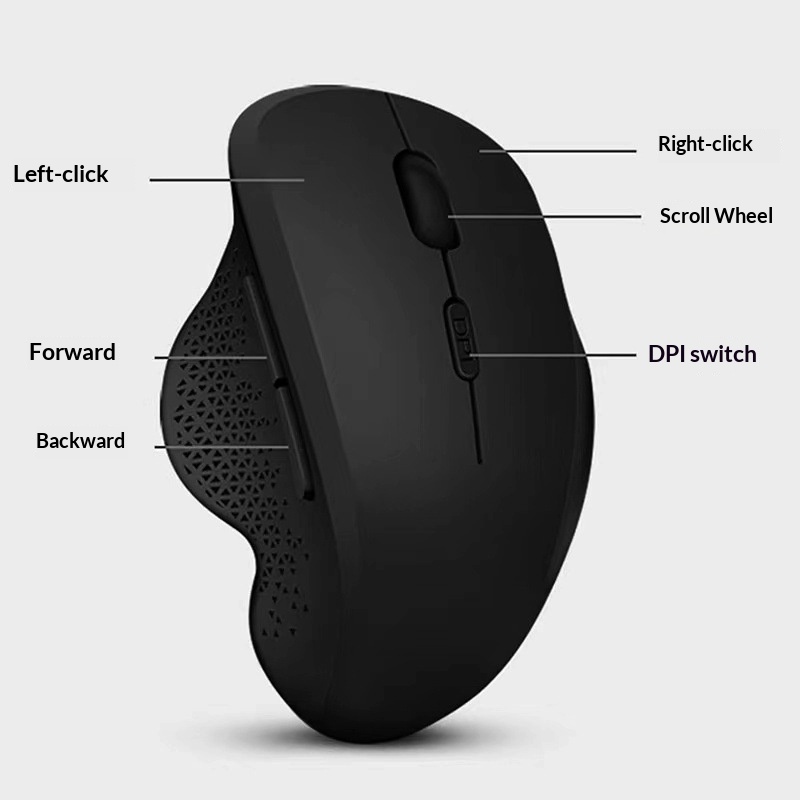 Digitex Digitex X4 Private Model Wireless Bluetooth Mouse Rechargeable Dual Mode Export Vertical Ergonomic_voghion.com