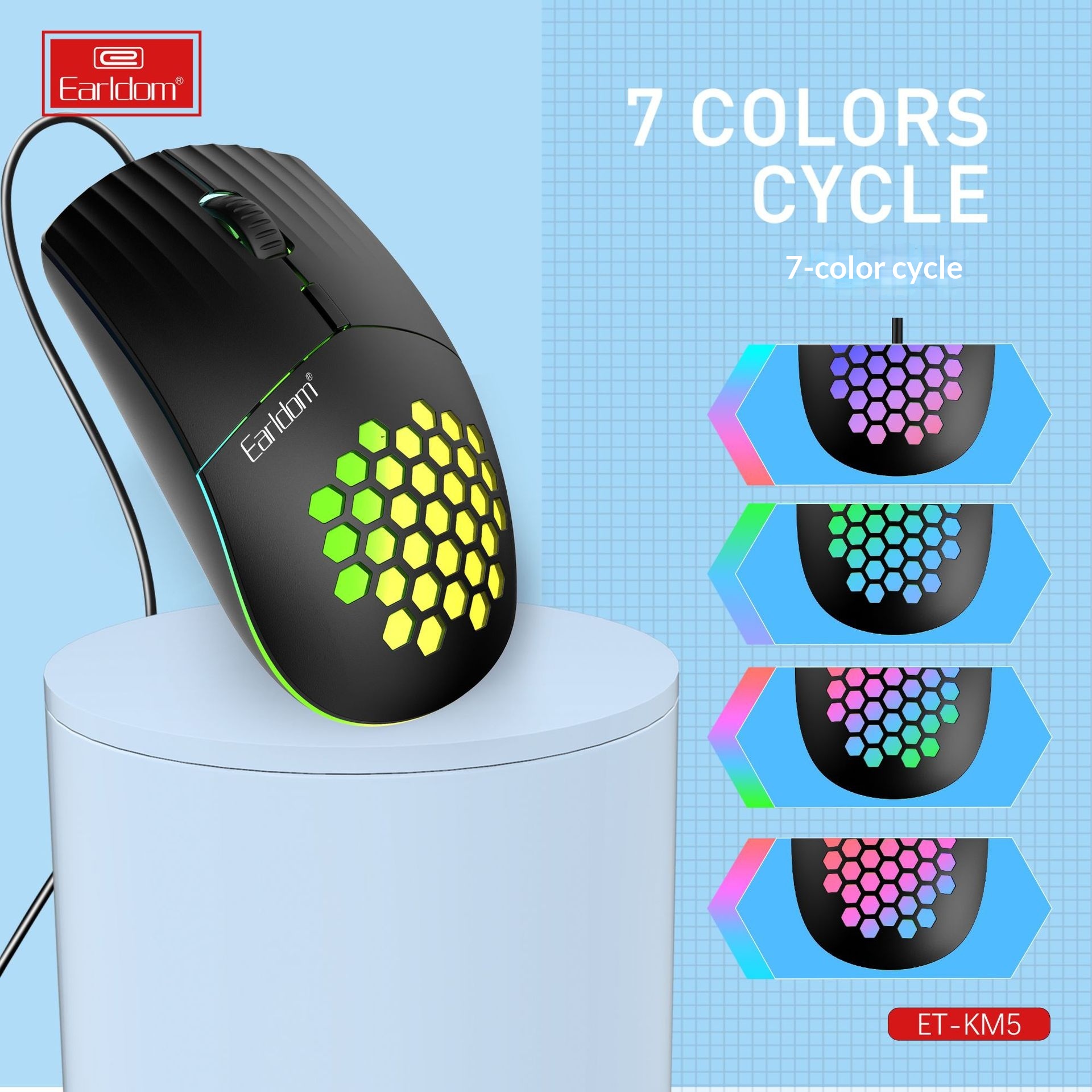 Mouse per computer da gioco portatile ultraleggero cablato Digitex Earldom Hole_voghion.com