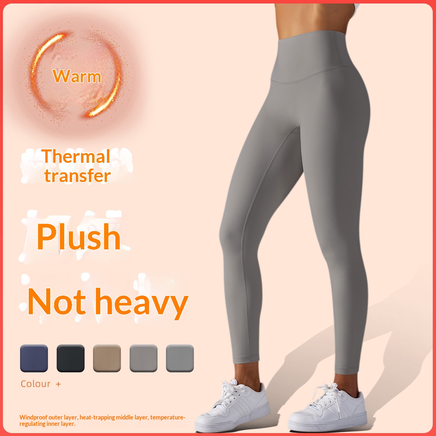 Clearance Cloud Feel Warm Fleece Thickened Sports Running Fitness Leggings Autumn Winter Yoga High Waist Long Pants_desvips.com
