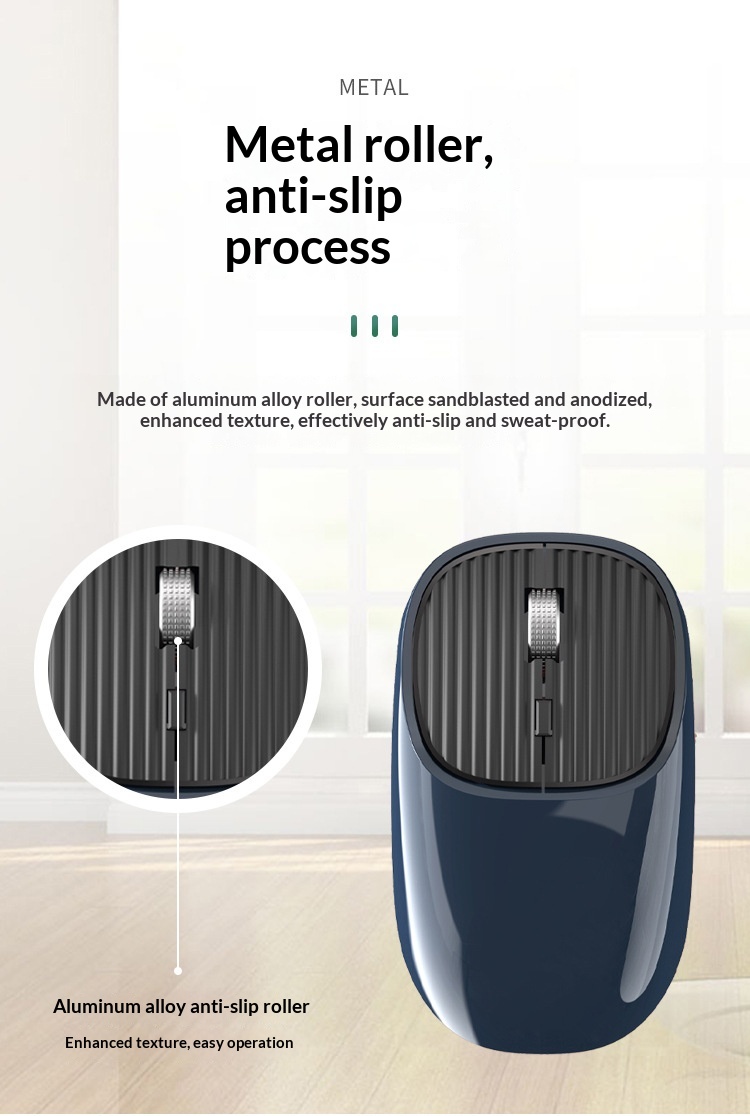 Digitex 125 Auflösung, wiederaufladbare, kabellose 2,4-GHz-Maus mit USB-C-Anschluss, ergonomisch und leise fürs Büro_voghion.com