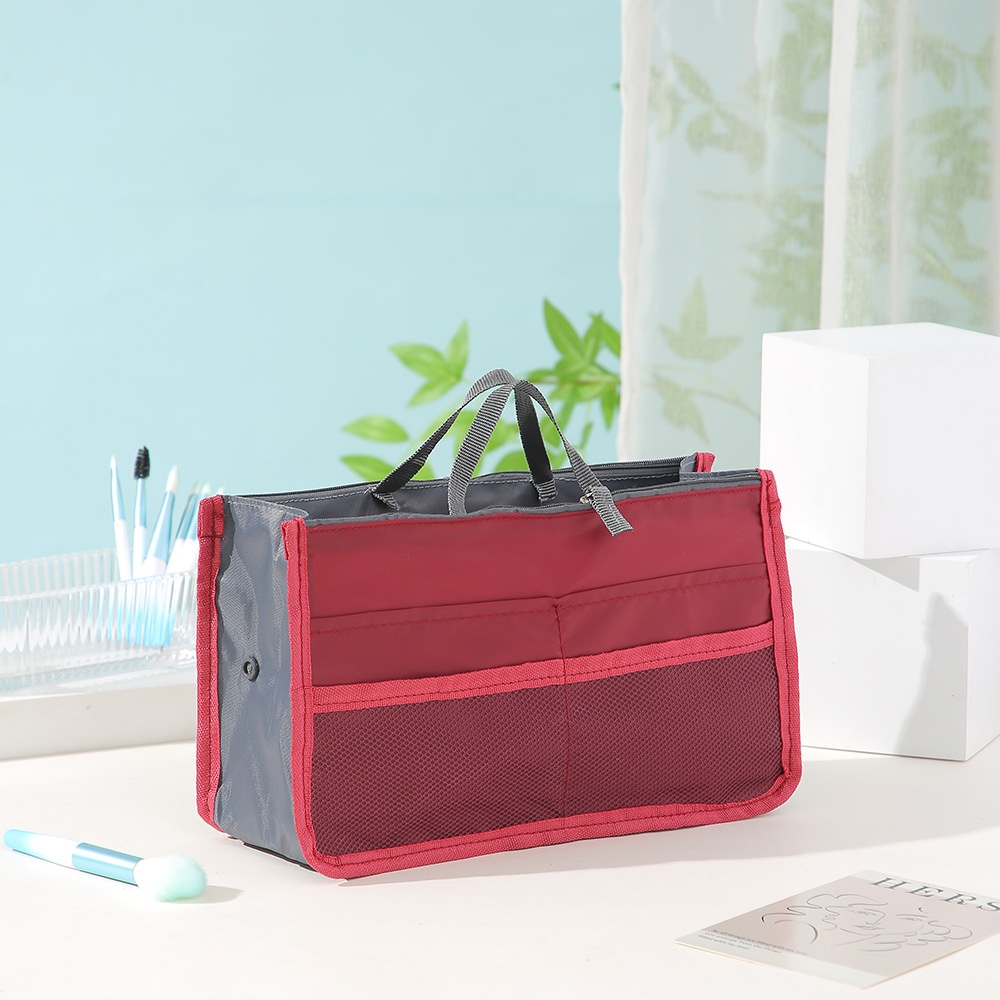 Lillian Portable Lightweight Large Capacity Makeup Double Zipper Thickened Toiletry Multi-Functional Data Cable Storage Bag_voghion.com