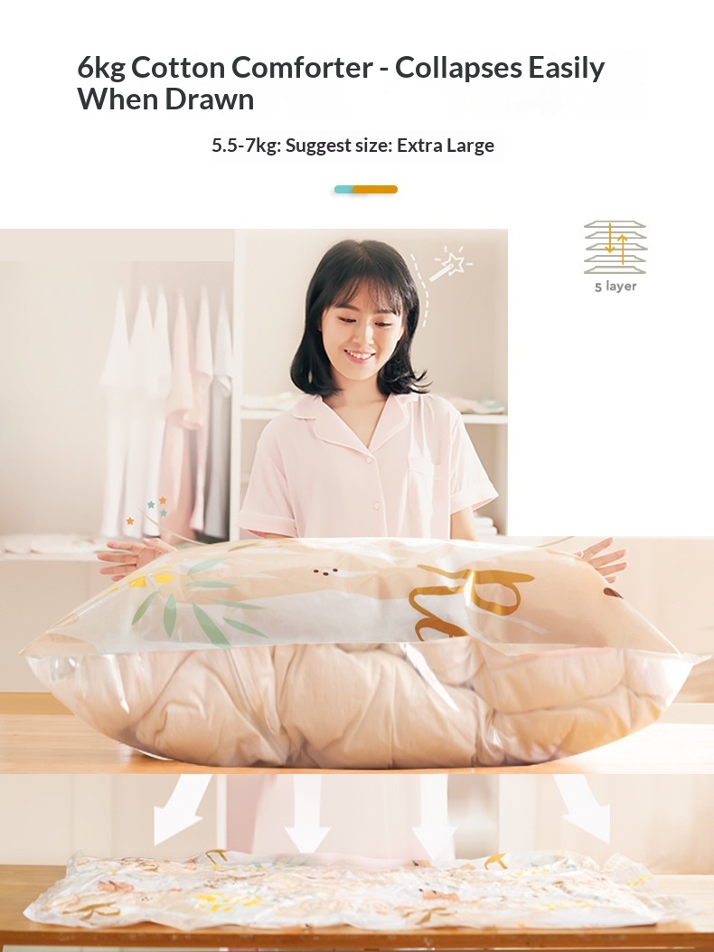Lillian Home Dormitory Compression Thickened Multi-Specification Quilt Clothes Storage Vacuum Bags_voghion.com