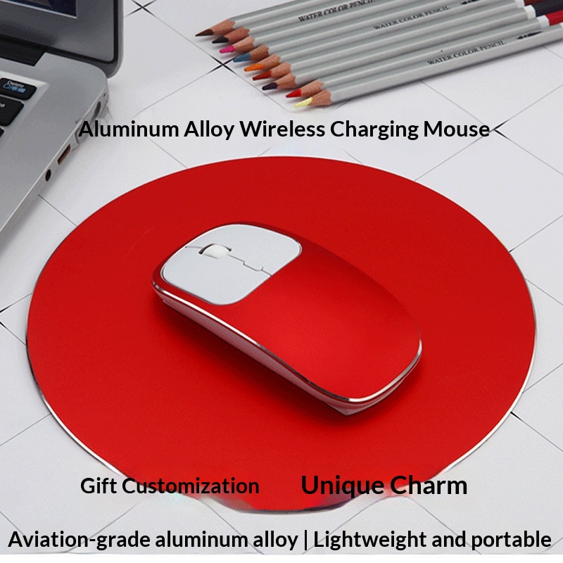 Digitex Digitex Aluminum Alloy Mouse 2.4g Rechargeable Silent Cute Notebook Desktop Computer Wireless Gift Set_voghion.com