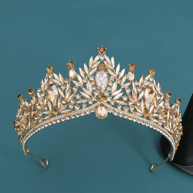 Lillian – Hochwertiger koreanischer Braut-Haarschmuck: Superglänzende Kristall-Prinzessinnen-Haarkrone – Accessoires für Brautkleider_voghion.com