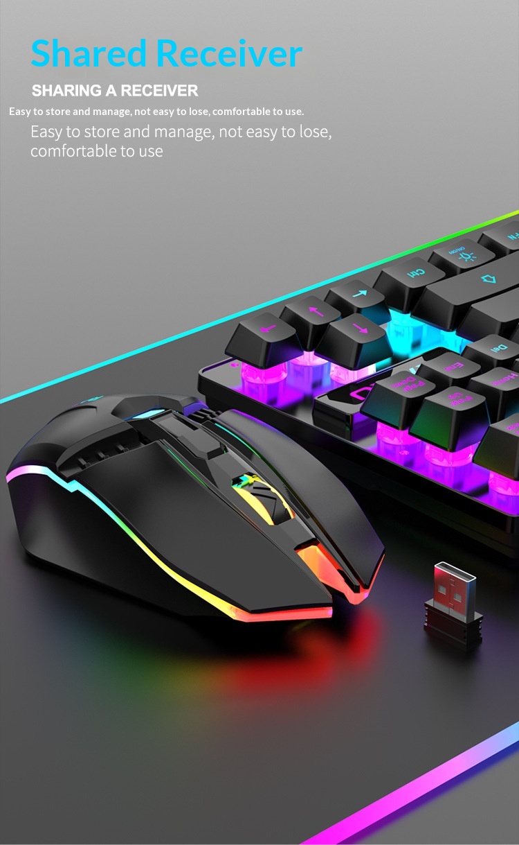 Digitex Digitex RAIKU R905 Wireless Charging Gaming Illuminated Keyboard And Mouse Set_voghion.com