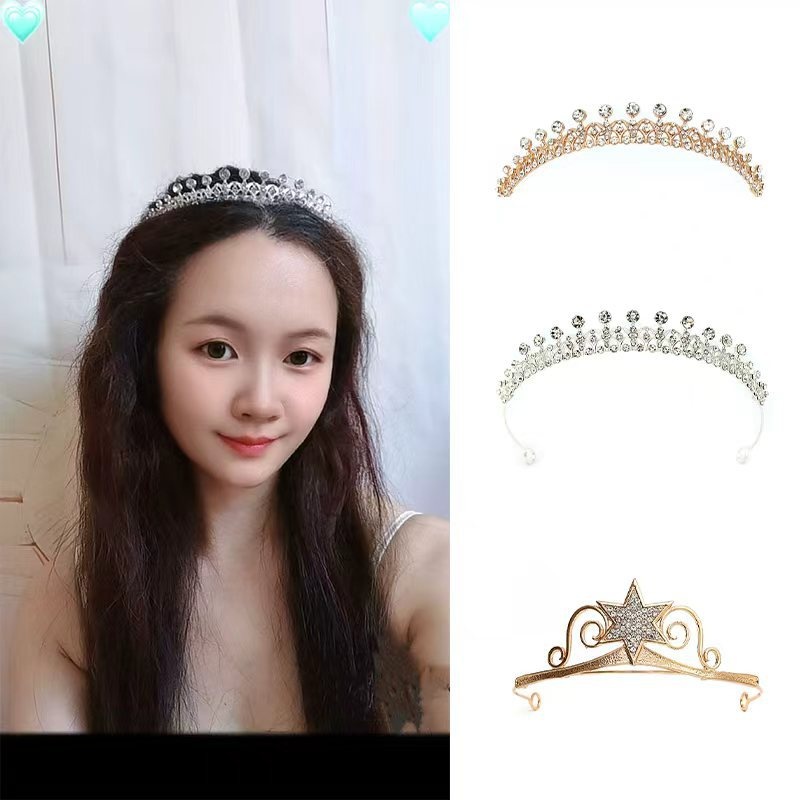 Accessoire de tête Lillian pour mariée, robe de mariée principale, bandeau, déesse, accessoires de coiffure pour une performance de princesse, anniversaire_voghion.com