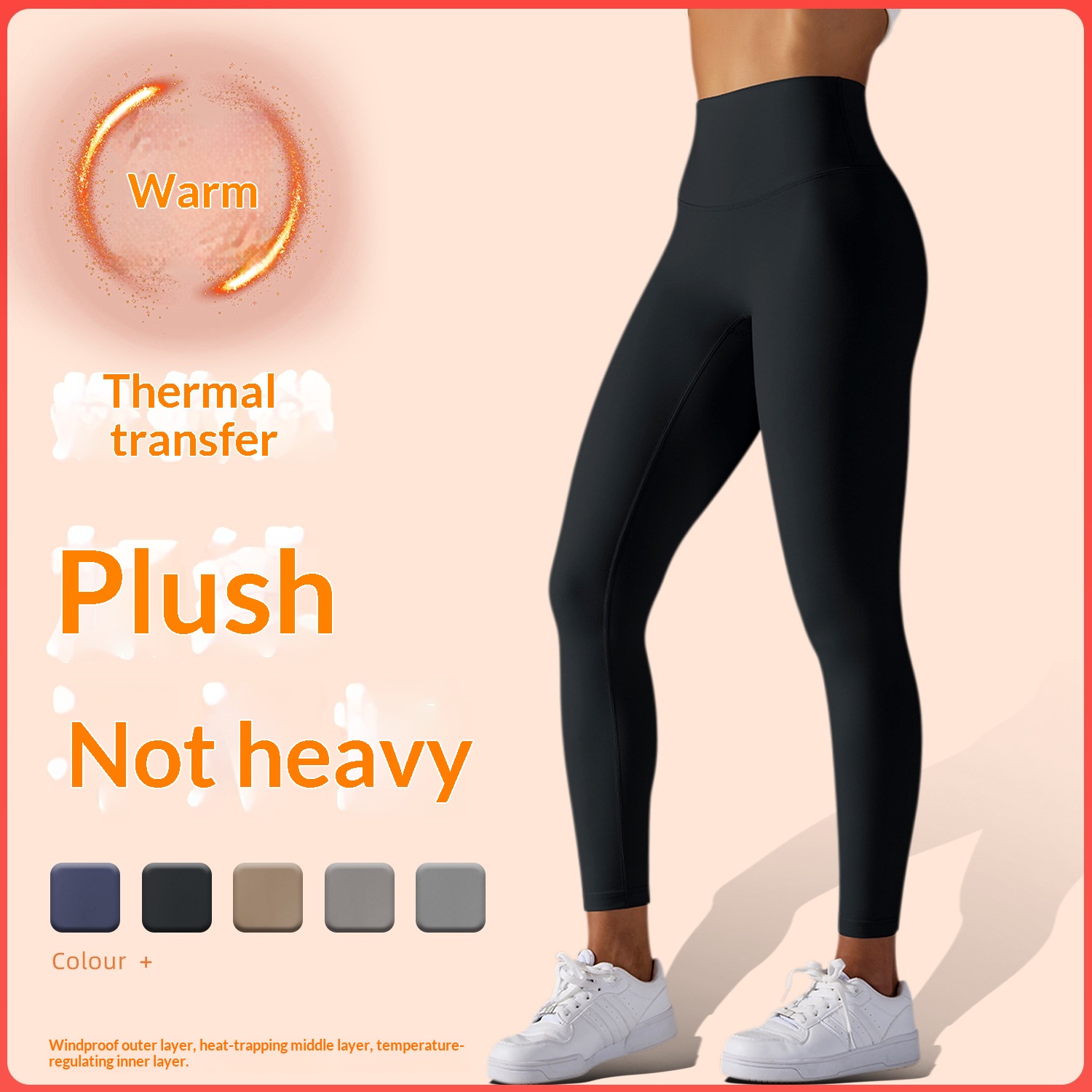 Clearance Cloud Feel Warm Fleece Thickened Sports Running Fitness Leggings Autumn Winter Yoga High Waist Long Pants_desvips.com