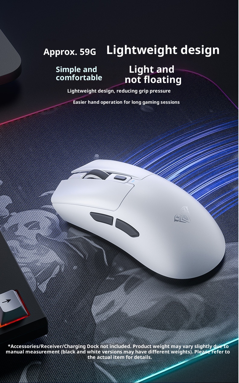 Digitex Digitex Wolf Spider SC380 Wireless Bluetooth Three-Mode Mouse Gaming Lightweight RGB Programmable Laptop Desktop Rechargeable_voghion.com