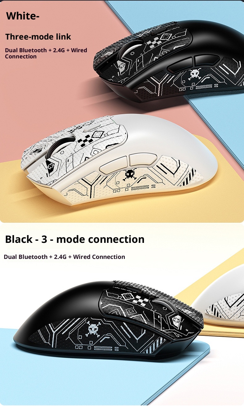 Digitex Digitex Silver Eagle G20 Bluetooth Wireless Three-Mode Lightweight Mouse Gaming E-Sports Desktop Computer RGB Wired_voghion.com