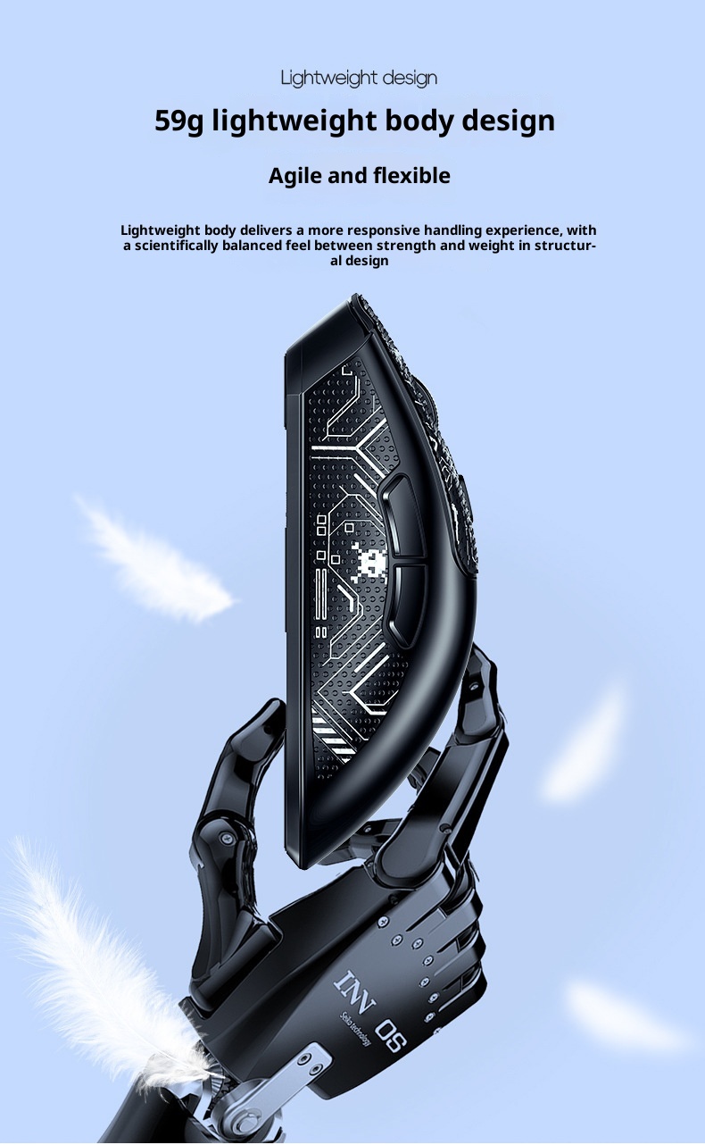 Digitex Digitex Silver Eagle G20 Bluetooth Wireless Three-Mode Lightweight Mouse Gaming E-Sports Desktop Computer RGB Wired_voghion.com