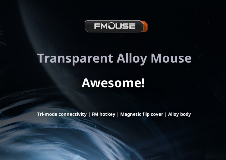 Ratón Digitex M135 con pantalla inteligente, transparente, de aleación, inalámbrico, Bluetooth, tres modos, para armar uno mismo._voghion.com