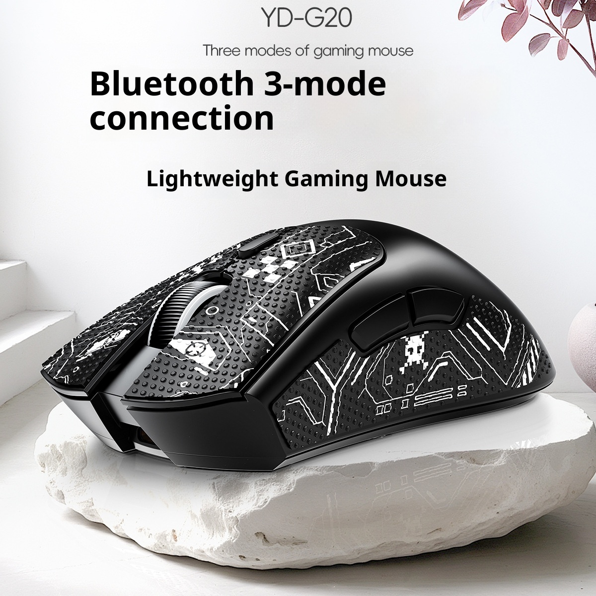 Digitex Digitex Silver Eagle G20 Bluetooth Wireless Three-Mode Lightweight Mouse Gaming E-Sports Desktop Computer RGB Wired_voghion.com