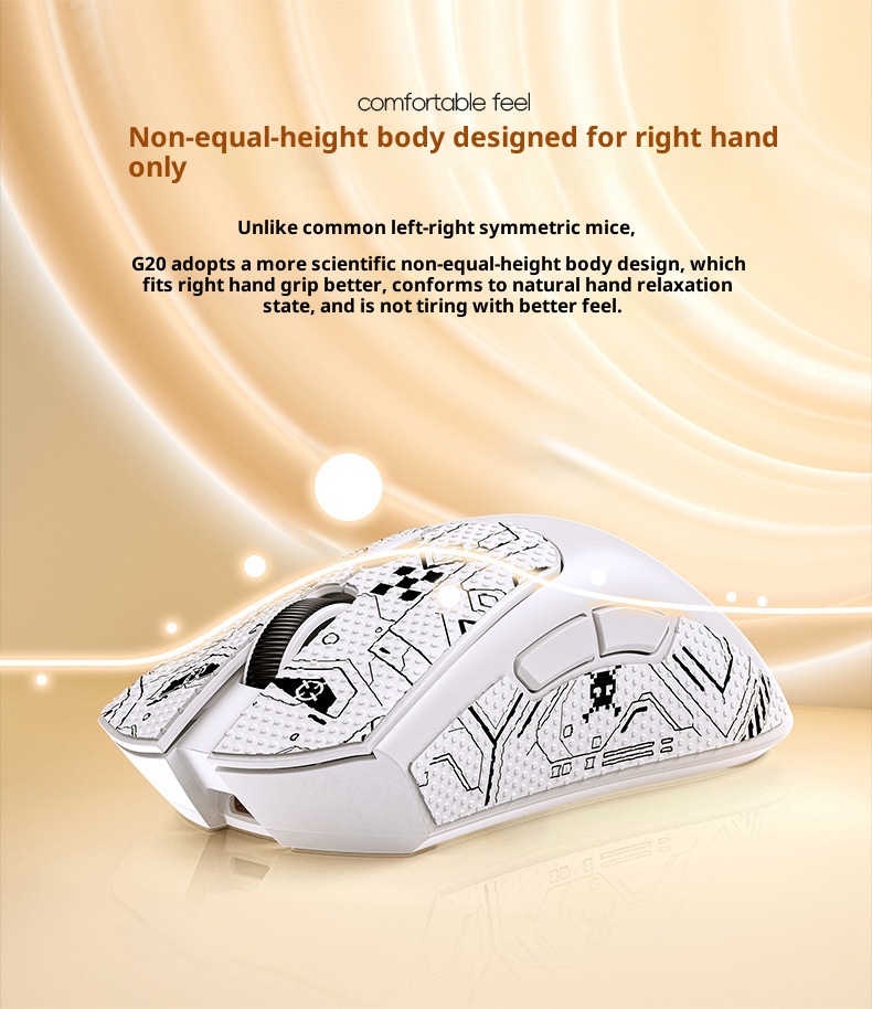 Digitex Digitex Silver Eagle G20 Bluetooth Wireless Three-Mode Lightweight Mouse Gaming E-Sports Desktop Computer RGB Wired_voghion.com