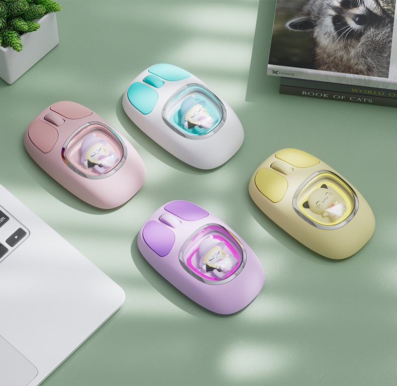 Digitex Digitex Girls Mouse Silent Office Computer Notebook Rechargeable Game Bluetooth Mobile Phone Tablet Wireless Dual Mode_voghion.com