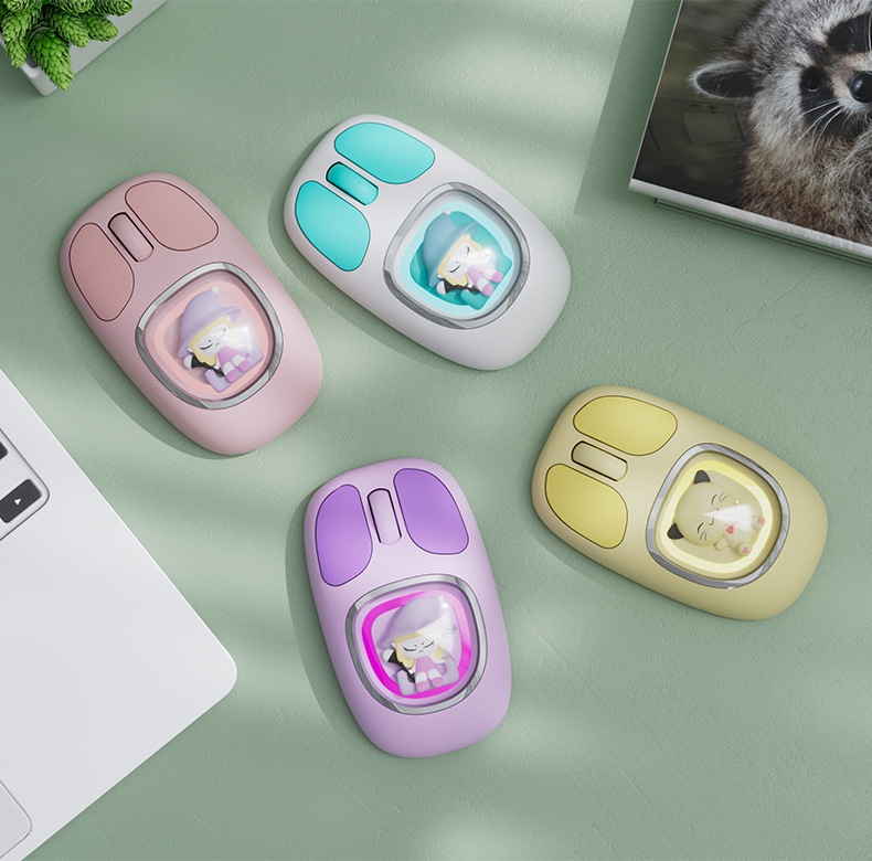 Digitex Digitex Girls Mouse Silent Office Computer Notebook Rechargeable Game Bluetooth Mobile Phone Tablet Wireless Dual Mode_voghion.com