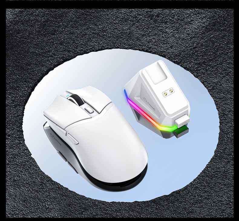 Digitex Free Wolf X2 Lightweight PAW3311 draadloze Bluetooth gamingmuis met drie modi en oplaadstation met RGB-verlichting_voghion.com