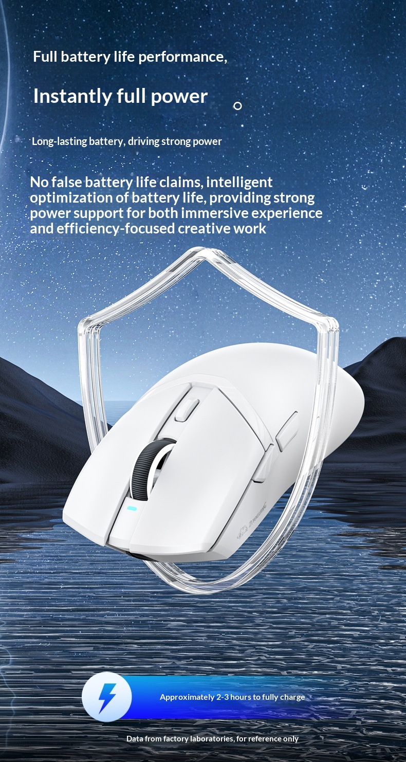 Digitex Free Wolf X2 Lightweight PAW3311 draadloze Bluetooth gamingmuis met drie modi en oplaadstation met RGB-verlichting_voghion.com