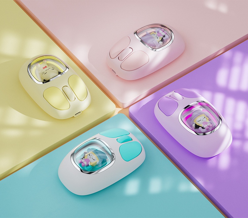 Digitex Digitex Girls Mouse Silent Office Computer Notebook Rechargeable Game Bluetooth Mobile Phone Tablet Wireless Dual Mode_voghion.com